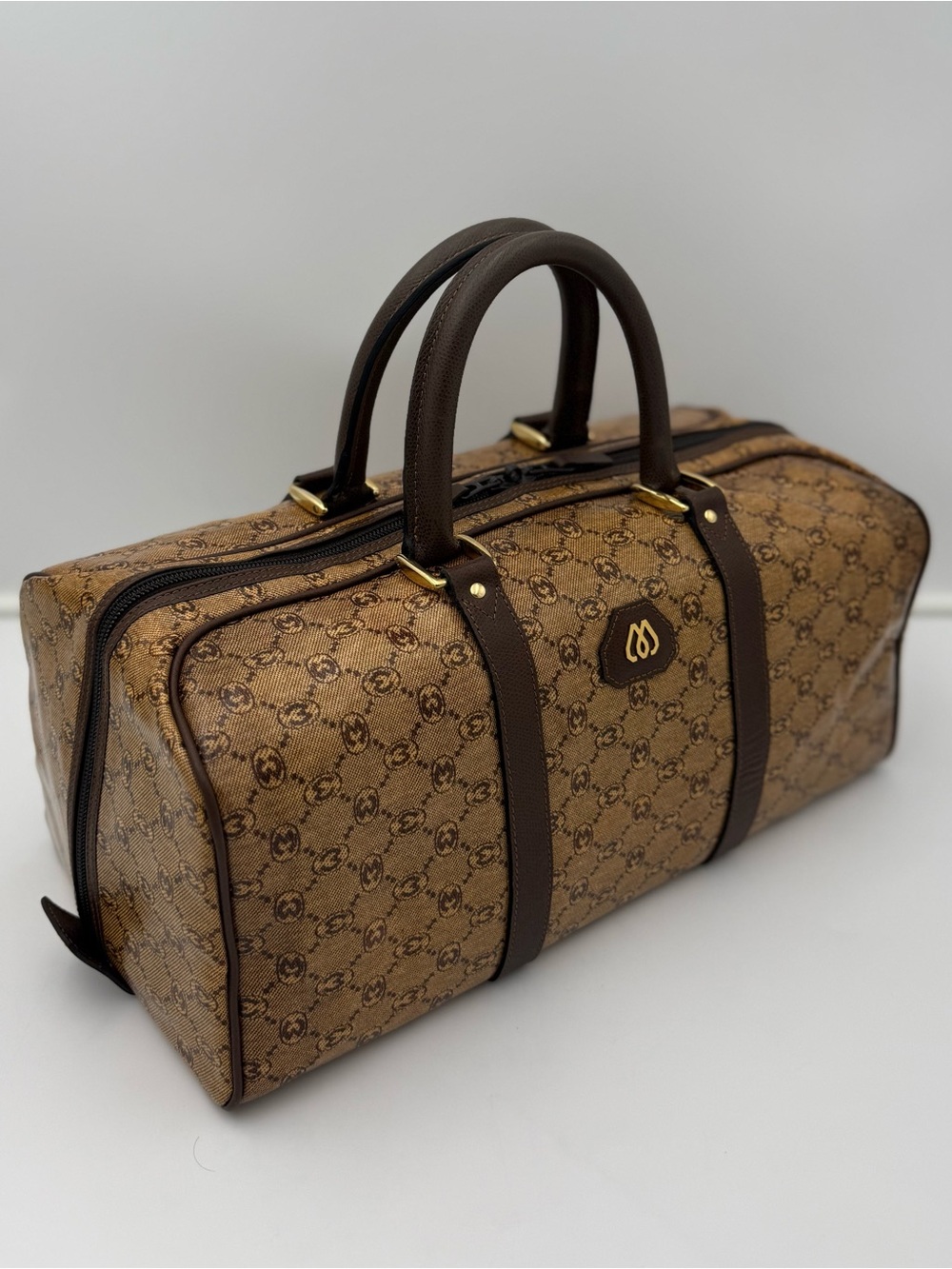 🐢MORABITO 1905 PARIS Monogram Polochon 40 Bag • Made in FRANCE Imperial Warrant